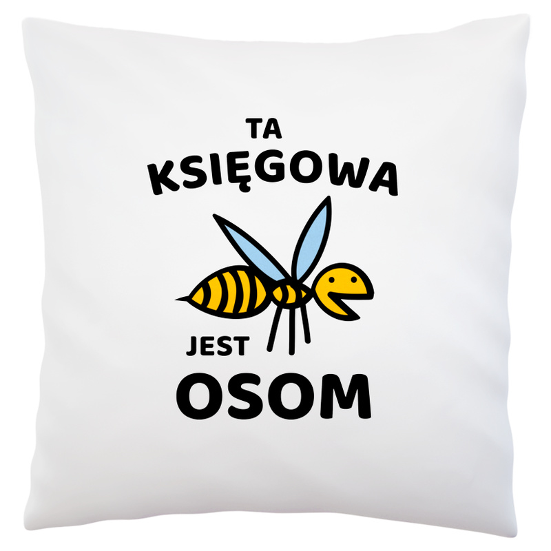 Ta księgowa jest osom awesome - Poduszka Biała