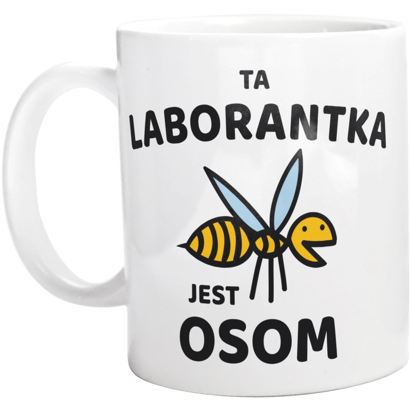 Ta laborantka jest osom awesome - Kubek Biały