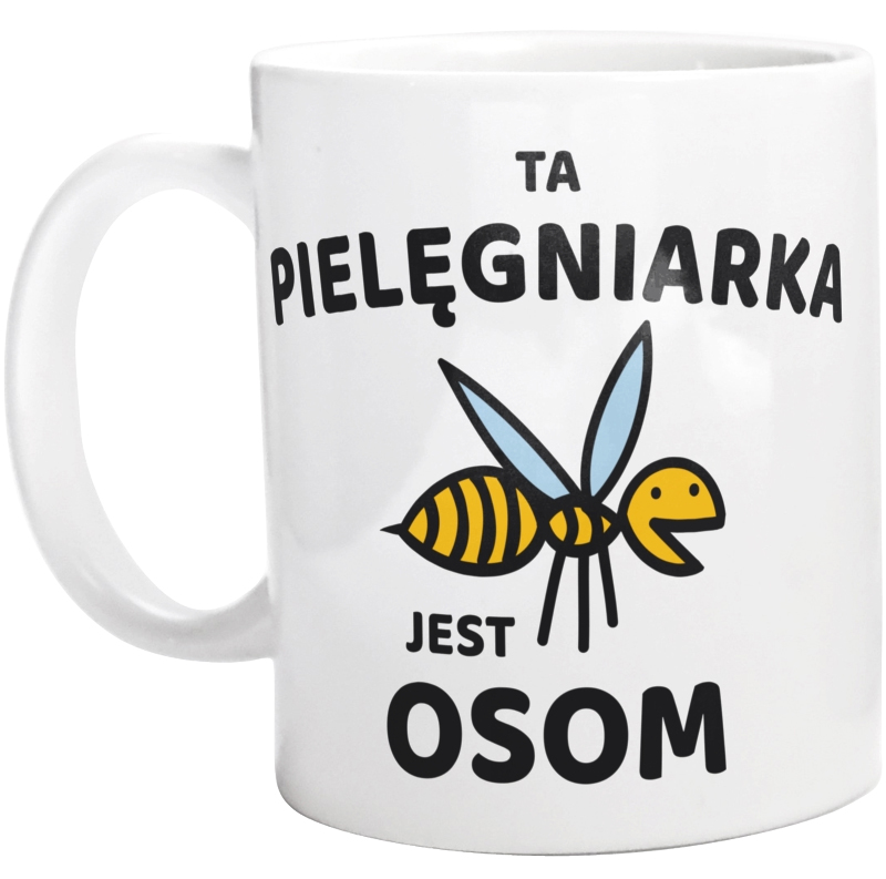 Ta pielęgniarka jest osom awesome - Kubek Biały