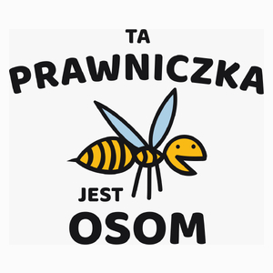 Ta prawniczka jest osom awesome - Poduszka Biała