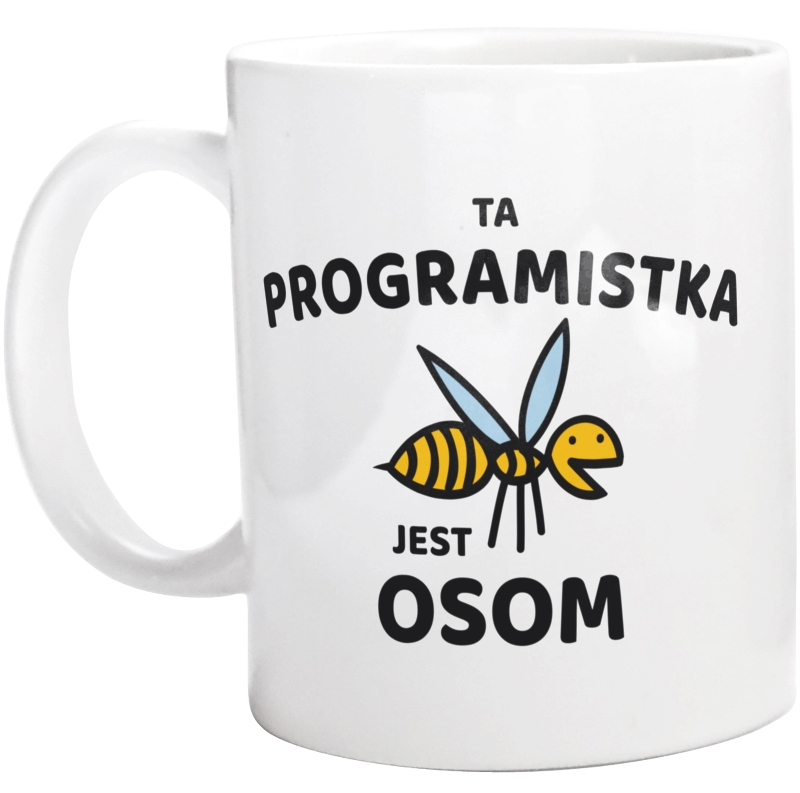 Ta programistka jest osom awesome - Kubek Biały