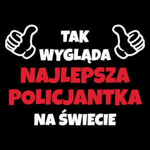 Tak Wygląda Najlepsza Policjantka Na Świecie - Torba Na Zakupy Czarna