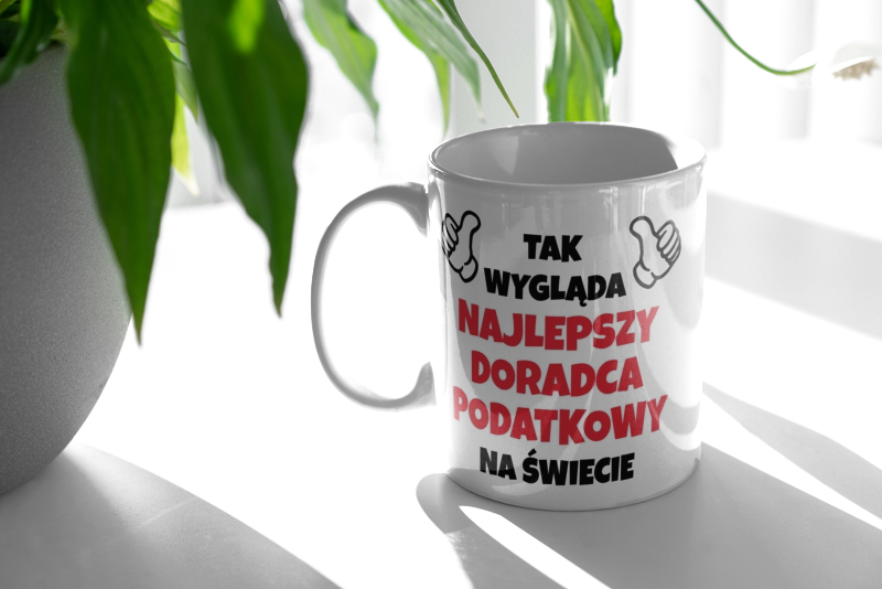 Tak Wygląda Najlepszy Doradca Podatkowy Na Świecie - Kubek Biały