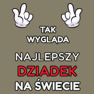 Tak Wygląda Najlepszy Dziadek Na Świecie - Męska Koszulka Jasno Szara