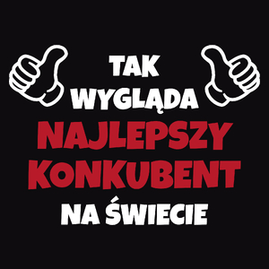 Tak Wygląda Najlepszy Konkubent Na Świecie - Męska Koszulka Czarna