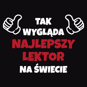 Tak Wygląda Najlepszy Lektor Na Świecie - Męska Koszulka Czarna