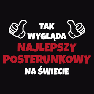 Tak Wygląda Najlepszy Posterunkowy Na Świecie - Męska Koszulka Czarna