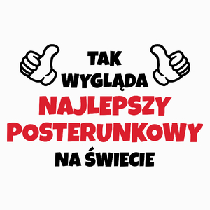 Tak Wygląda Najlepszy Posterunkowy Na Świecie - Poduszka Biała