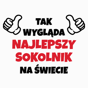 Tak Wygląda Najlepszy Sokolnik Na Świecie - Poduszka Biała