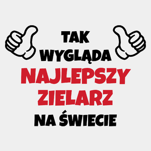 Tak Wygląda Najlepszy Zielarz Na Świecie - Męska Koszulka Biała