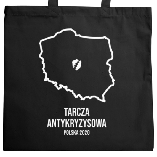 Tarcza Antykryzysowa 2020 - Torba Na Zakupy Czarna