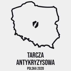 Tarcza Antykryzysowa 2020 - Męska Koszulka Biała