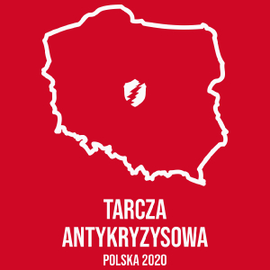 Tarcza Antykryzysowa 2020 - Damska Koszulka Czerwona