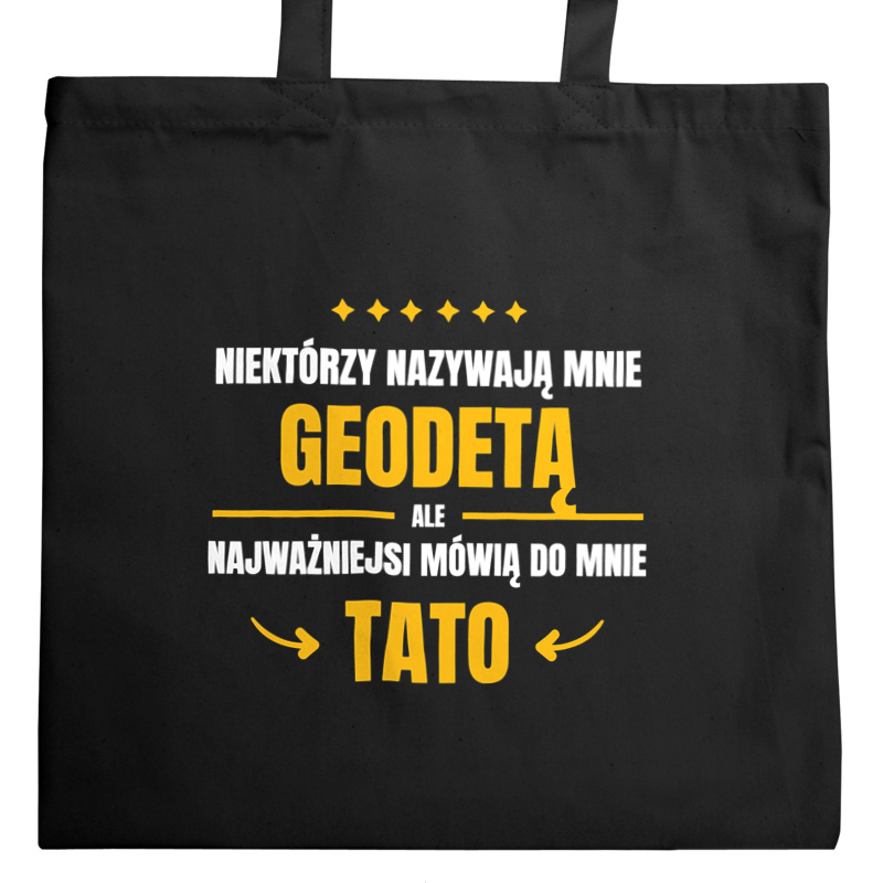 Tata Geodeta - Torba Na Zakupy Czarna