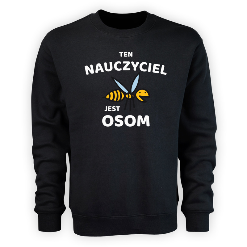 Ten Nauczyciel Jest Osom Awesome - Męska Bluza Czarna