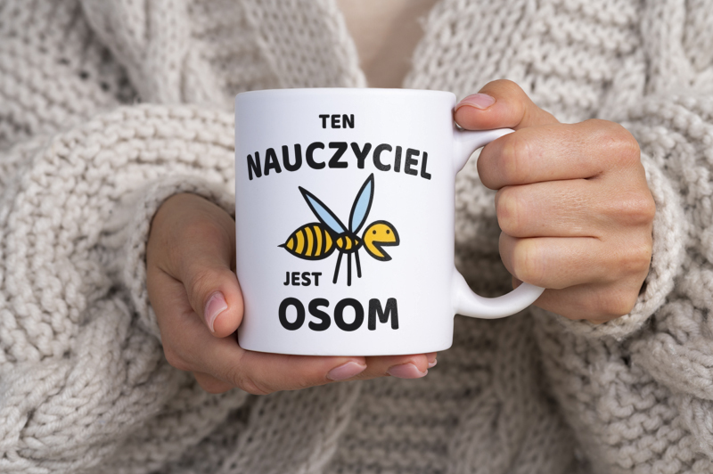 Ten Nauczyciel Jest Osom Awesome - Kubek Biały