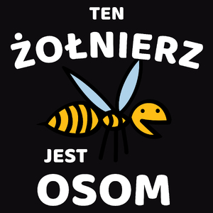 Ten Żołnierz Jest Osom Awesome - Męska Bluza Czarna