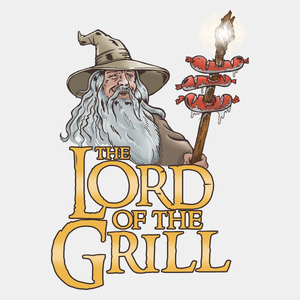 The Lord Of The Grill - Męska Koszulka Biała