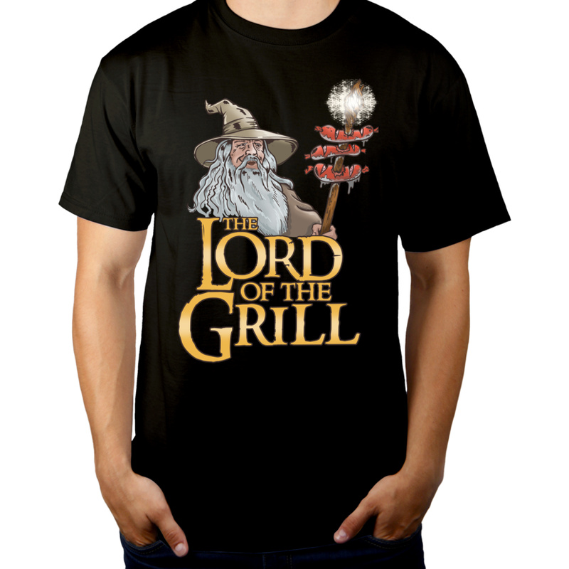 The Lord Of The Grill - Męska Koszulka Czarna