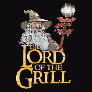 The Lord Of The Grill - Męska Koszulka Czarna