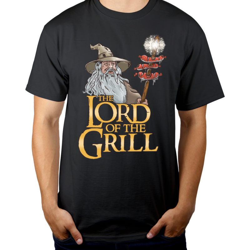 The Lord Of The Grill - Męska Koszulka Szara