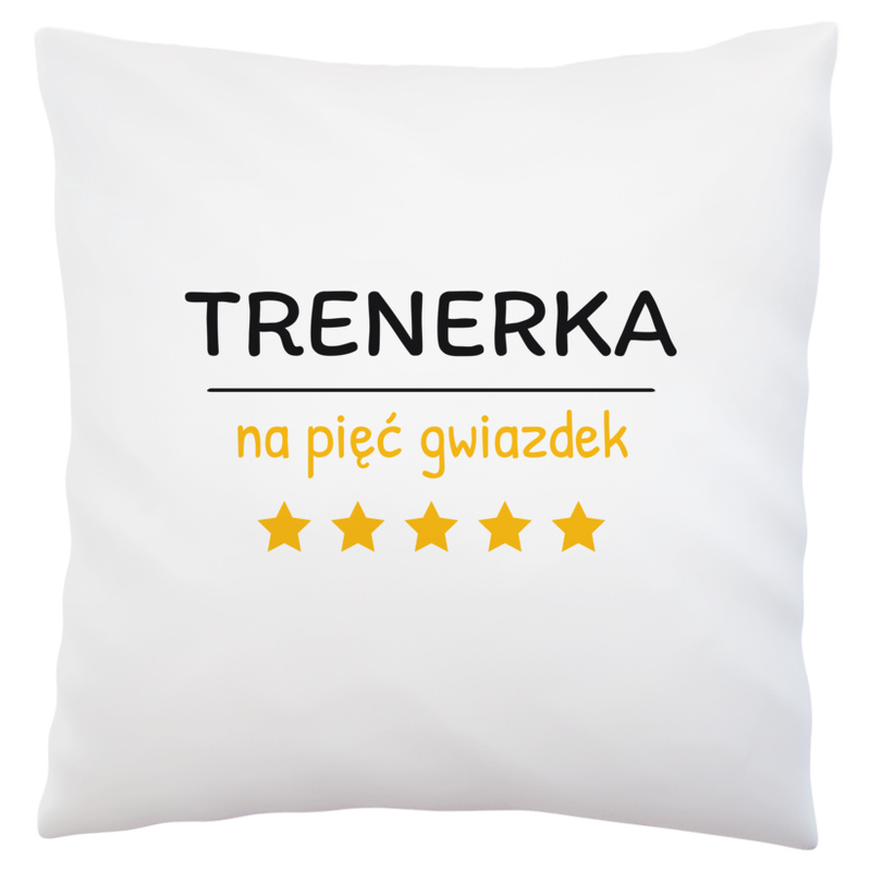 Trenerka Na 5 Gwiazdek - Poduszka Biała