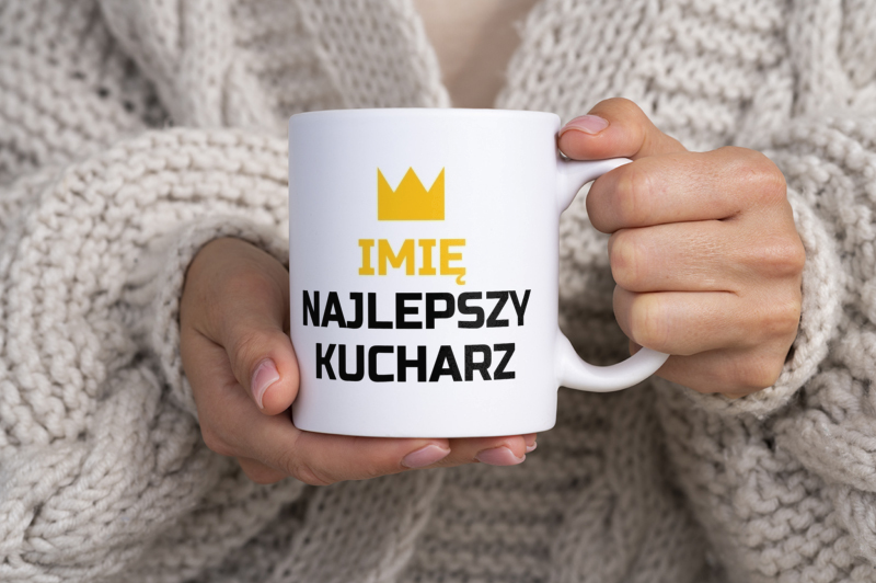 Twoje Imię Najlepszy Kucharz - Kubek Biały