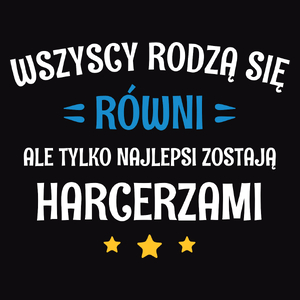 Tylko Najlepsi Zostają Harcerzami - Męska Bluza z kapturem Czarna