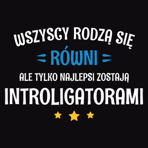 Tylko Najlepsi Zostają Introligatorami - Męska Koszulka Czarna