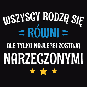 Tylko Najlepsi Zostają Narzeczonymi - Męska Bluza z kapturem Czarna