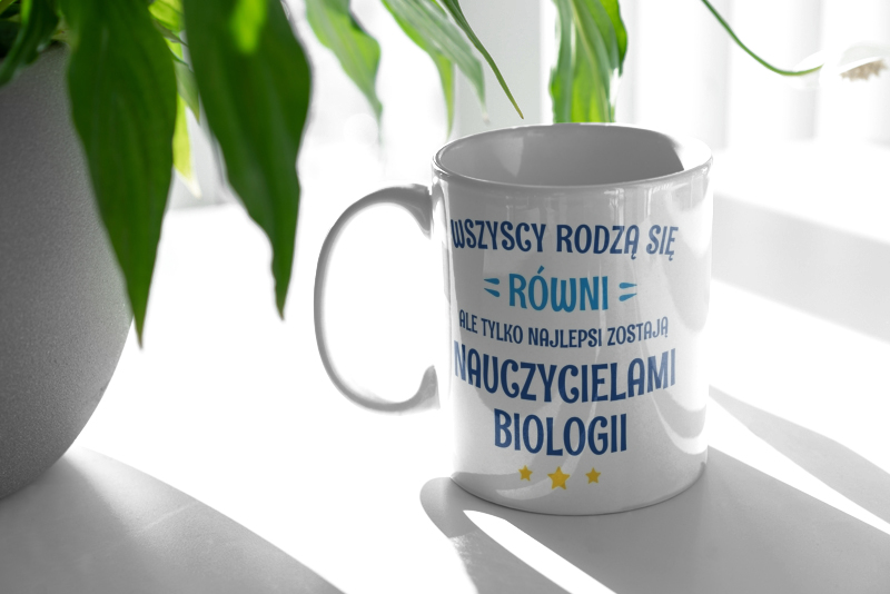 Tylko Najlepsi Zostają Nauczycielami Biologii - Kubek Biały