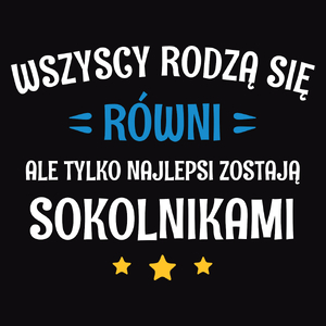 Tylko Najlepsi Zostają Sokolnikami - Męska Koszulka Czarna