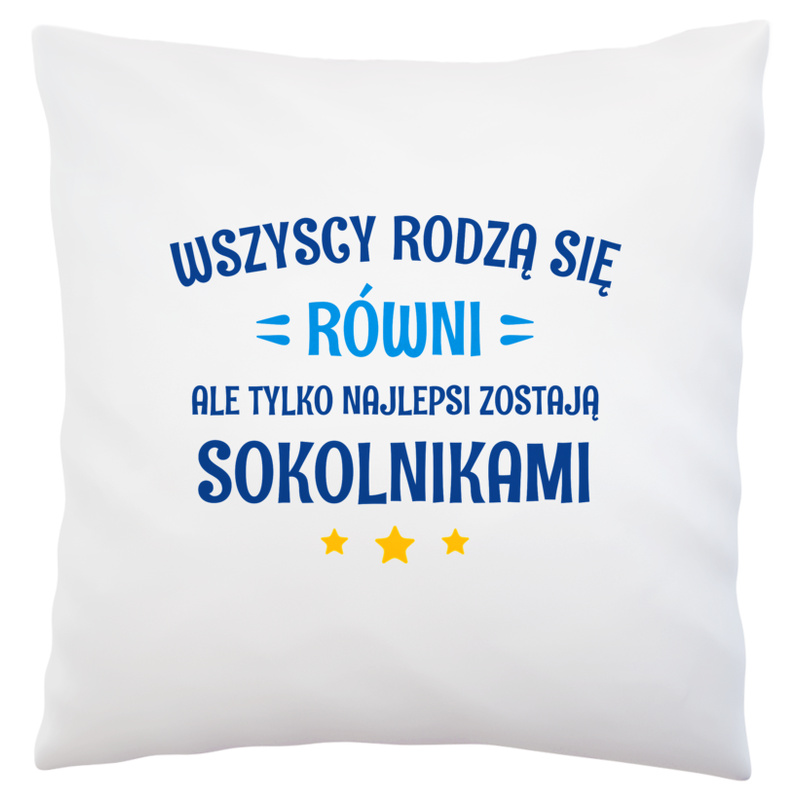 Tylko Najlepsi Zostają Sokolnikami - Poduszka Biała