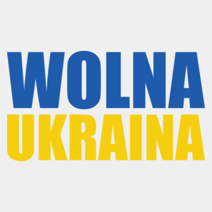 Wolna Ukraina - Męska Koszulka Biała