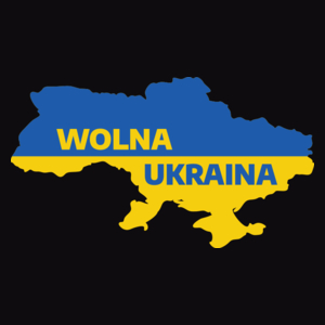 Wolna Ukraina - Męska Koszulka Czarna