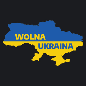 Wolna Ukraina - Damska Koszulka Czarna