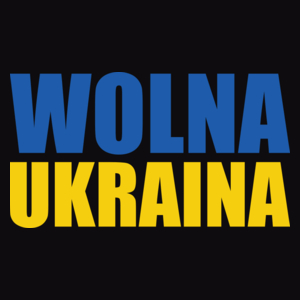 Wolna Ukraina - Męska Koszulka Czarna