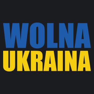 Wolna Ukraina - Damska Koszulka Czarna