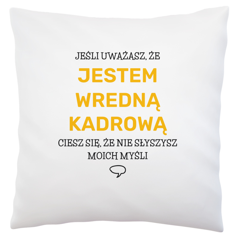 Wredna Kadrowa - Poduszka Biała