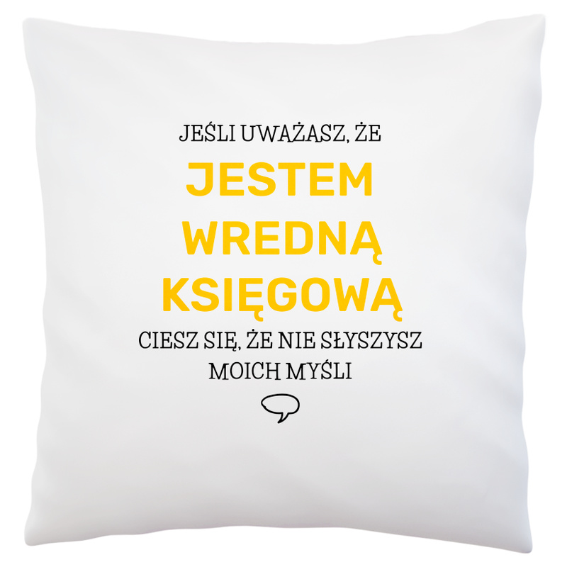 Wredna Księgowa - Poduszka Biała