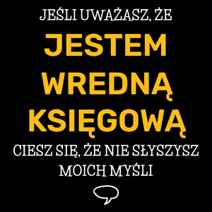 Wredna Księgowa - Torba Na Zakupy Czarna