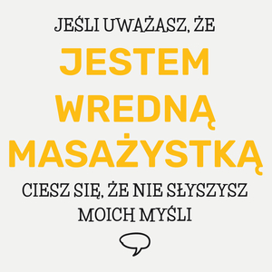 Wredna Masażystka - Damska Koszulka Biała