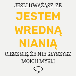 Wredna Niania - Damska Koszulka Biała