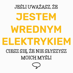 Wredny Elektryk - Poduszka Biała