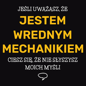 Wredny Mechanik - Męska Bluza z kapturem Czarna