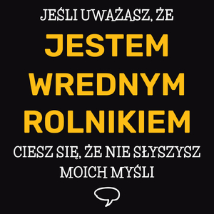 Wredny Rolnik - Męska Koszulka Czarna