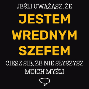 Wredny Szef - Męska Koszulka Czarna