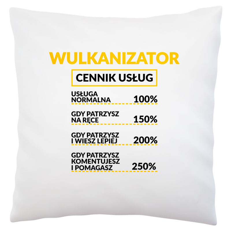 Wulkanizator - Cennik Usług - Poduszka Biała