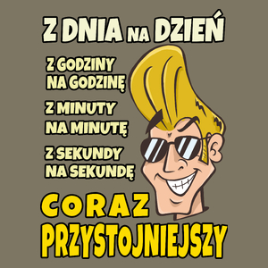 Z Dnia na Dzień Coraz Przystojniejszy - Męska Koszulka Khaki