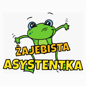 Żajebista asystentka - Poduszka Biała